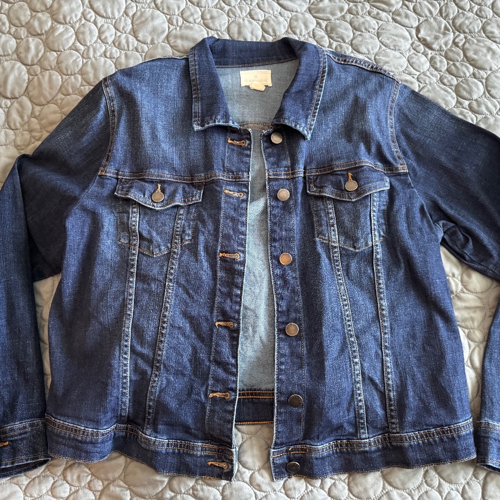 Women's Caslon Blue Jean Jacket Size 1X